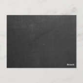 ブラックシャルボードレトロレシピカードキッチンツール ポストカード (裏面)