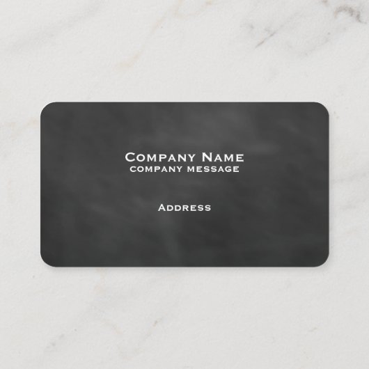 ブラックシャルボード名刺 名刺 (裏面)