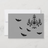 ブラックシャンデリアとこうもりRSVP 出欠カード (裏面)