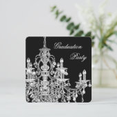 ブラックシャンデリア卒業パーティー 招待状 (スタンド正面)