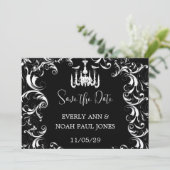 ブラックシャンデリア愛結婚鳥の 招待状 (スタンド正面)