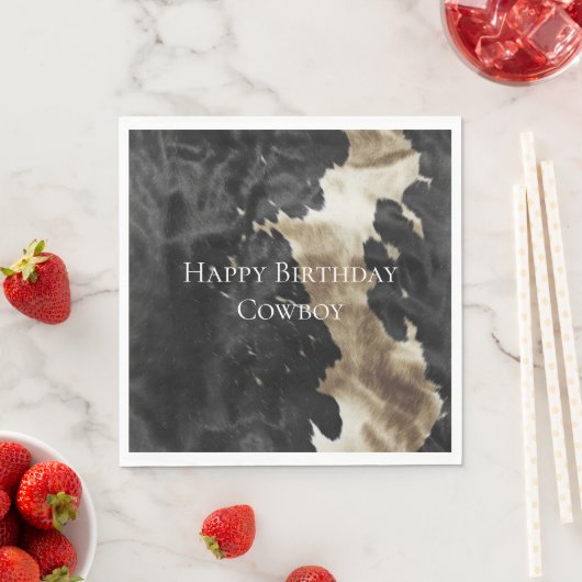 ブラックシャンパン金ゴールド牛革 スタンダードランチョンナプキン (インサイチュ)