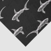 ブラックシャークデザインヴィンテージ航海の海アート 薄葉紙 (詳細)