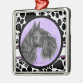 ブラックシュナウザーアートバイグレンダハーラン メタルオーナメント (左)