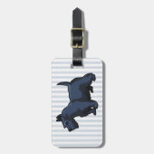 ブラックシュナウザー ラゲッジタグ (正面縦)