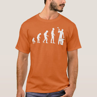 ブラックシュミット進化ブラックスミス金属加工フォーク Tシャツ