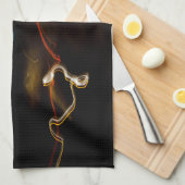 ブラックシューティングゲーム キッチンタオル (四つ折り)