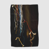 ブラックシューティングゲーム ゴルフタオル (正面)