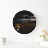 ブラックシューティングゲーム ラージ壁時計 (ホーム)