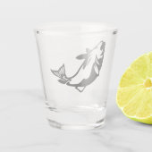 ブラックシルエットスケッチオン ショットグラス (裏面)