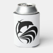 ブラックシルエットドルフィンジャンプ海波 缶クーラー (缶裏面)