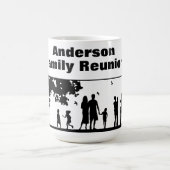 ブラックシルエットファミリ懇親会名 コーヒーマグカップ (中央)