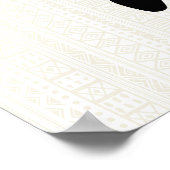 ブラックシルエットミュージックコンセプトデザイン踊りマン ポスター (角)