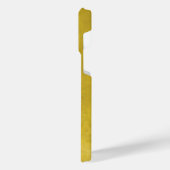 ブラックシルエットヨガウォリアーポーズウーマンザズル iPhoneケース (左側面)