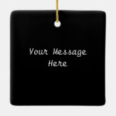 ブラックシルエットリトルレッドライディングフードウルフウッズ セラミックオーナメント (裏面)