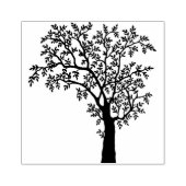 ブラックシルエット離れツリー ラバースタンプ (インプリント)