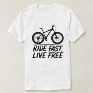 ブラックシルエット マウンテンバイク アドベンチャーアート Tシャツ