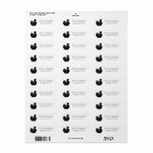 ブラックシルキーチキン ラベル (フルシート)