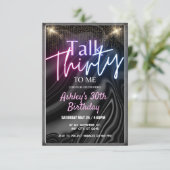 ブラックシルクトーク30th To Me誕生日パーティー 招待状 (スタンド正面)