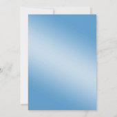 ブラックシルクパール&ブルーアダルトジョイント誕生日 招待状 (裏面)