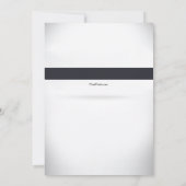 ブラックシルクボウタイGroomsmanリクエスト 招待状 (裏面)