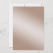 ブラックシルク、パール＆オレンジ 大人の共同誕生日 招待状 (裏面)