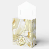 ブラックシルバーおよび金ゴールドサテン、銅/真鍮質感 フェイバーボックス (オープン)