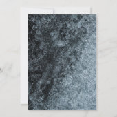 ブラックシルバーと金ゴールド70thバースデーパーティー 招待状 (裏面)