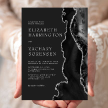 ブラックシルバーアゲートの結婚式