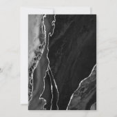 ブラックシルバーアゲート90歳の誕生日 招待状 (裏面)