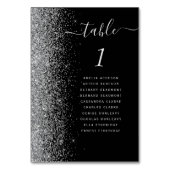 ブラックシルバーグリッター結婚ズ テーブルナンバー (裏面)