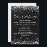 ブラックシルバーグリッター30歳の誕生日祝よ 招待状<br><div class="desc">ブラックシルバーグレイグリッター招待状、30歳のパーティの招待状30歳のトレンディー祝30歳のデジタル任意の年齢、インスタントダウンロード40歳の60st60th0th0th0th0th0th0th0th0th0th0thお祝いの甘い16、18th紙吹雪、大人筆書のののの6はをのグレーののの1の6のののの116ののののの16のを6ををのをのをののをのを11を11を</div>