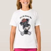 ブラックシルバーシュナウザーIAAM Tシャツ (正面)
