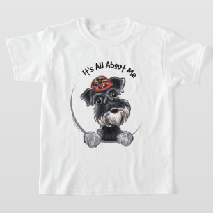 ブラックシルバーシュナウザーIAAM Tシャツ