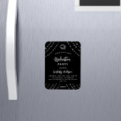 ブラックシルバースターの卒業式パーティーへの招待 マグネット