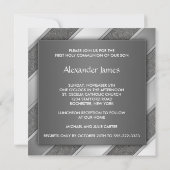 ブラックシルバーストライプ招待状ボーイファースト 招待状 (裏面)