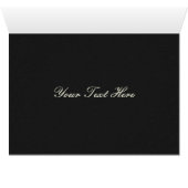 ブラックシルバースノーフレーク冬の結婚式ありがとう (内部横(下))