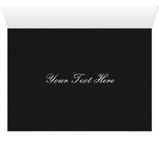 ブラックシルバースノーフレーク冬の結婚式ありがとう (内部横(下))