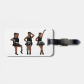 ブラックシルバーダンサー#3 ラゲッジタグ (裏面横)