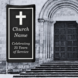 ブラックシルバーチャーチ25周年記念パーティー 横断幕