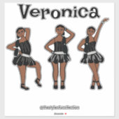 ブラックシルバードレス#1 シール (シート)