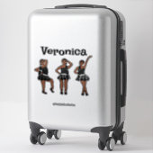 ブラックシルバードレス#1 シール (スーツケース)