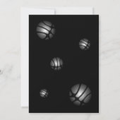 ブラックシルバーバスケットボールサンキューコーチカード サンキューカード (裏面)