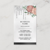 ブラックシルバーバラ金ゴールドケーキペストリーシェフベーカリー 名刺 (裏面)