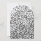 ブラックシルバーバルーン21歳の誕生日パーティー 招待状 (裏面)