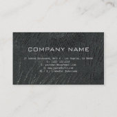 ブラックシルバープロフェッショナルデザインモダンQRコード 名刺 (裏面)