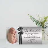 ブラックシルバーベビーファーストクリスマスカード シーズンカード (スタンド正面)