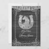 ブラックシルバーメキシカンチャロの洗礼＆3歳の誕生日 招待状 (裏面)