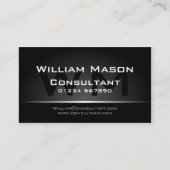 ブラックシルバーモノグラムプロフェッショナル – 名刺 (正面)