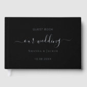 ブラックシルバー結婚スクリプト ゲストブック (正面)